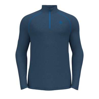 Odlo Fleece-Langarmshirt 1/2 Zip Rigi (wärmend, Microfleece) blue wing blau Herren